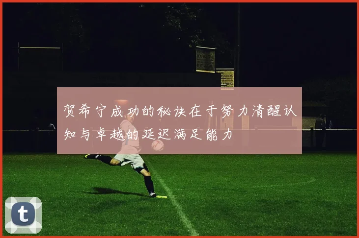 贺希宁成功的秘诀在于努力清醒认知与卓越的延迟满足能力